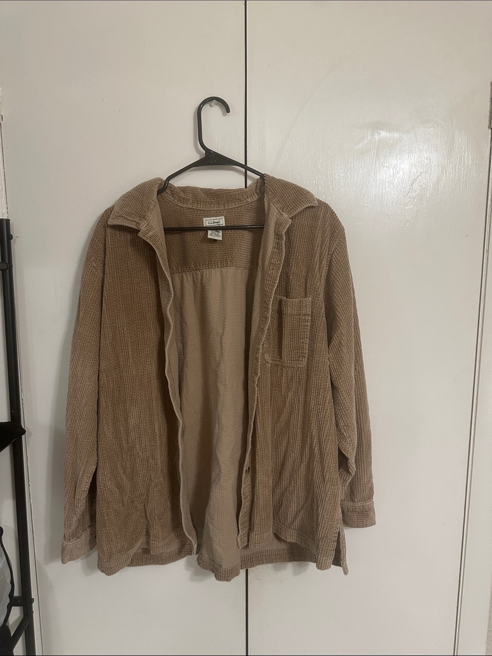 L.L. Bean Women's Tan Corduroy Shacket